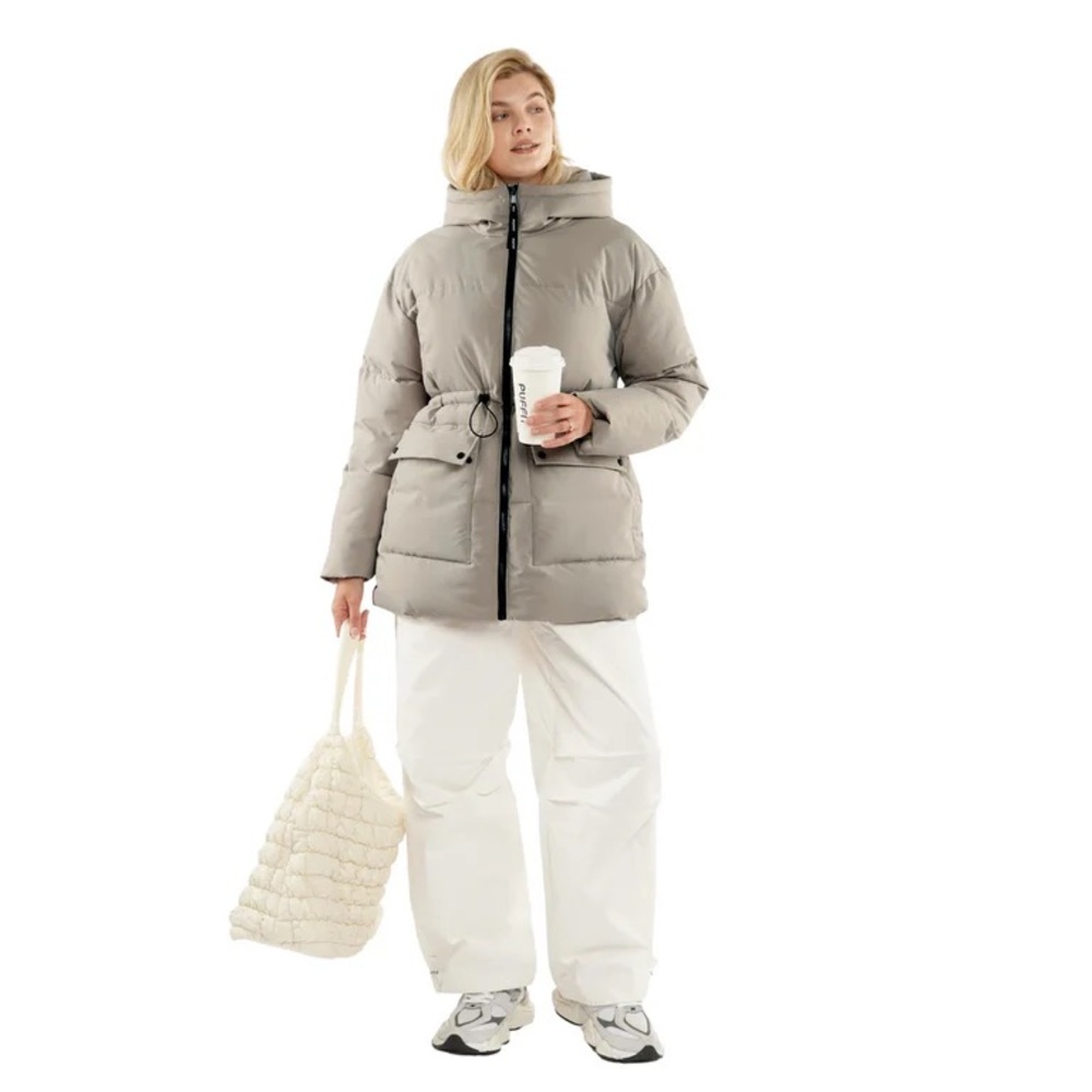 Puffit Hooded Puffer Jacket Splashproof Sz Small Nwt